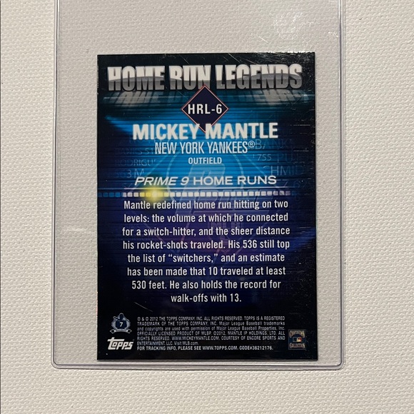 2012 Topps HR Legends; Ruth, Mantle, Reggie Jackson, Frank Robinson, Banks, Mays - Picture 9 of 13